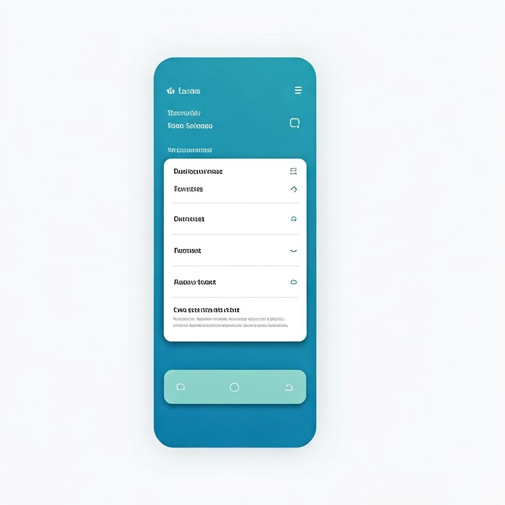 Mobile Application Interface